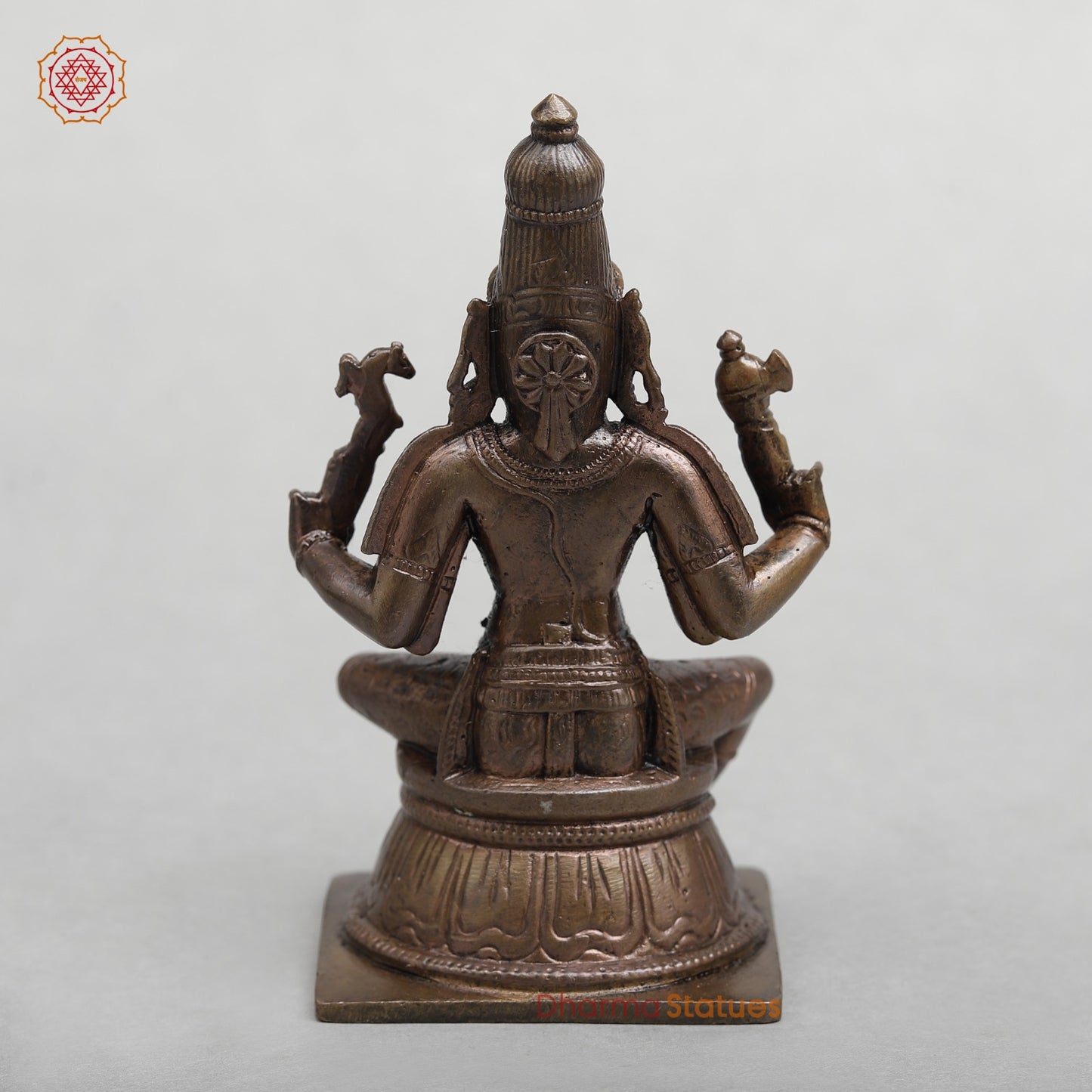Copper Shiva Seated Fine 5"