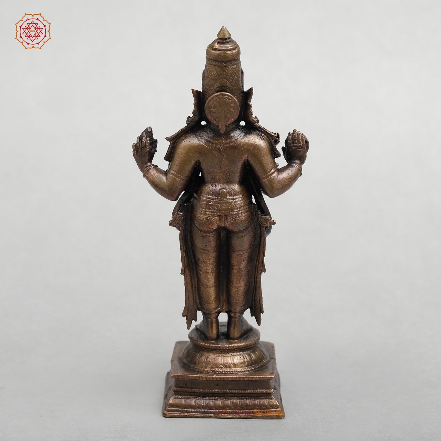 Copper Dhanwantri Standing Fine 6.5”