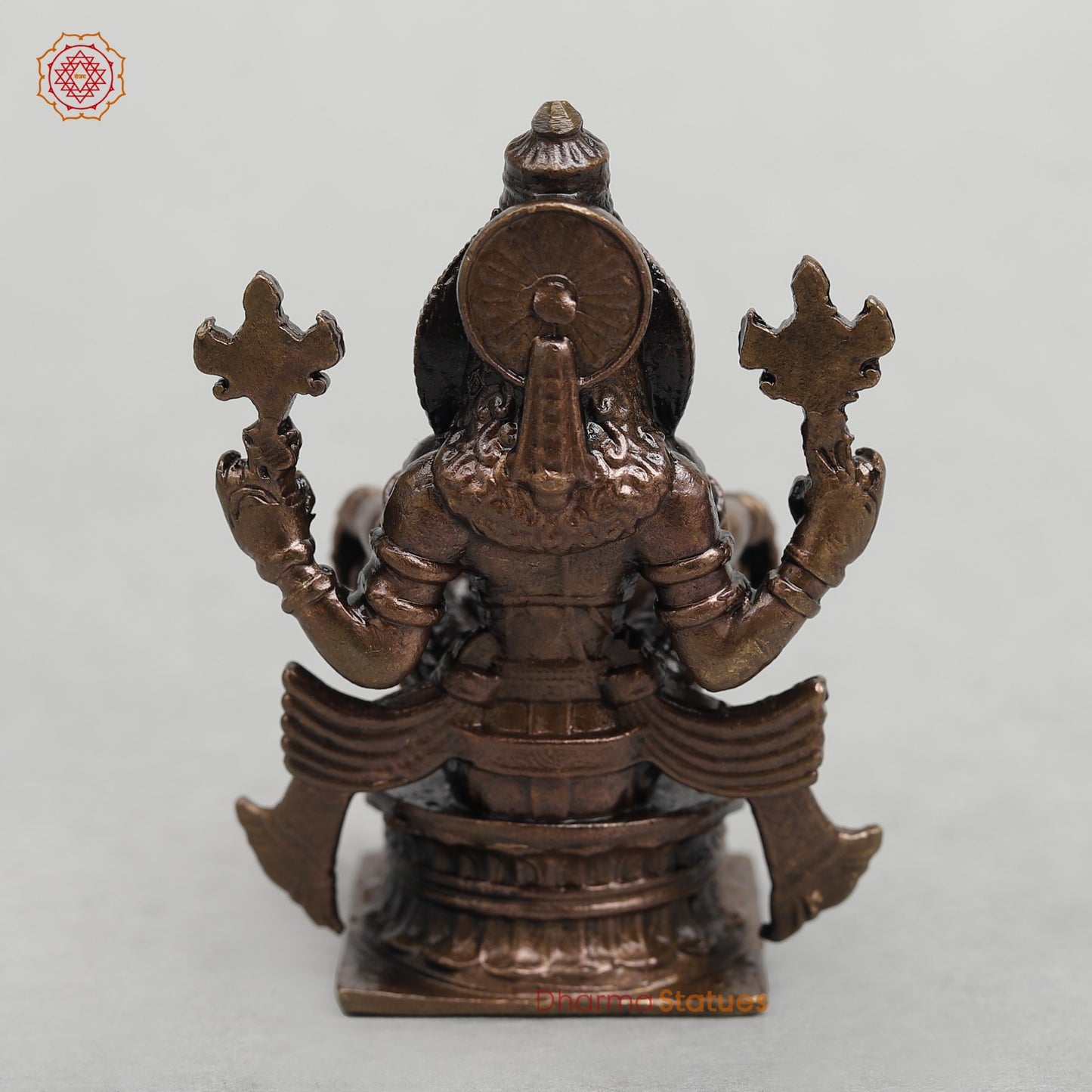 Copper Narsimha Seated fine 3”