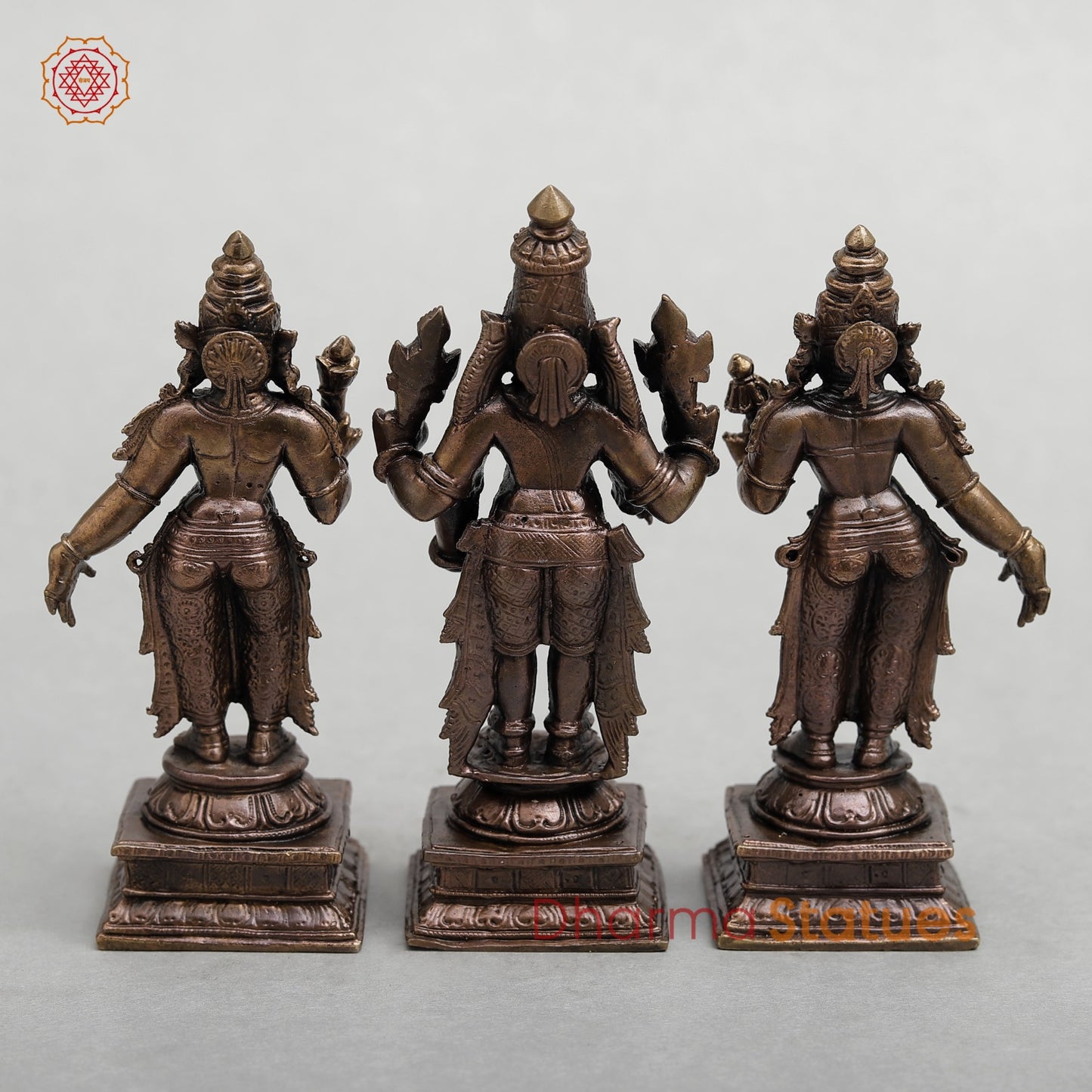 Copper Balaji Sridevi Bhudevi Fine 5”