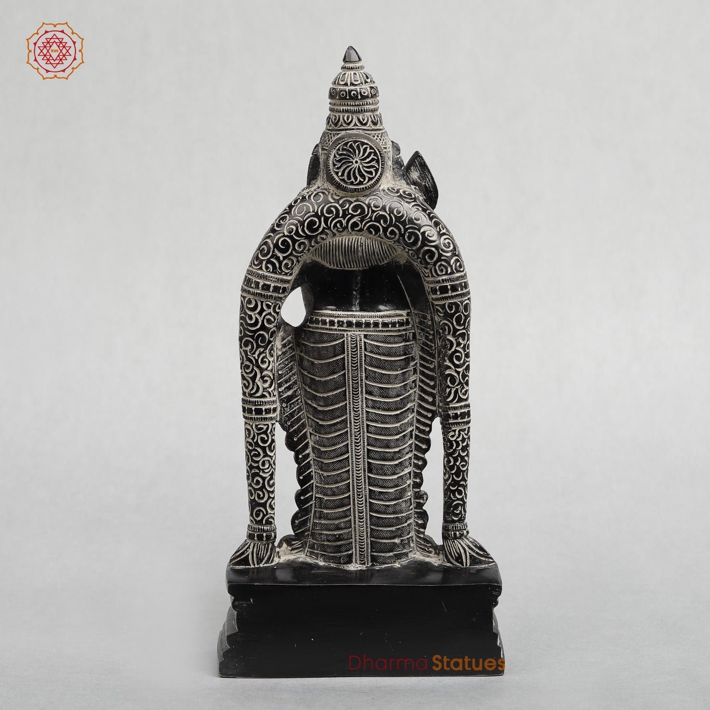 Brass Murugan (Kartik) Standing Fine, Antique Rustic Finish 10.5”