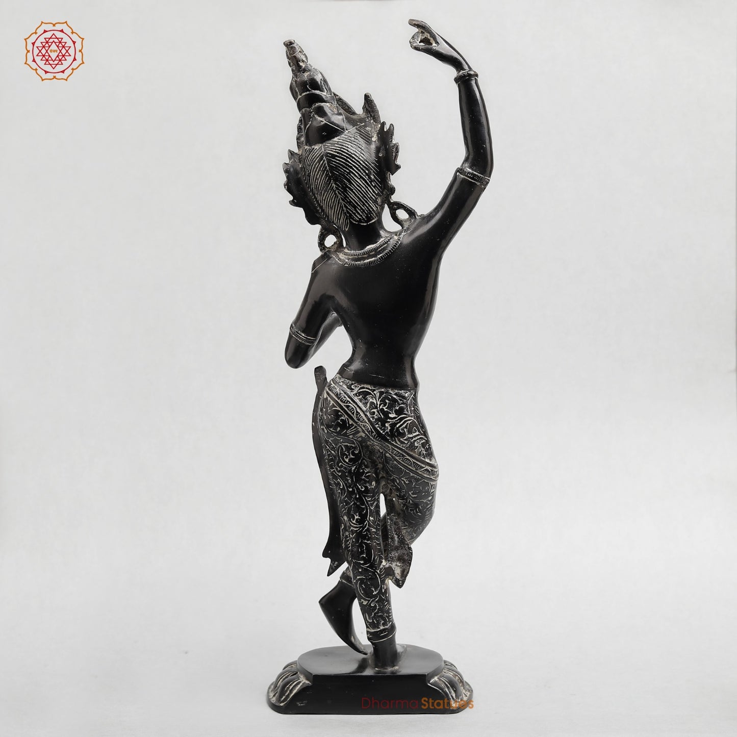 Brass Tara Standing Fine, Antique finish 19”