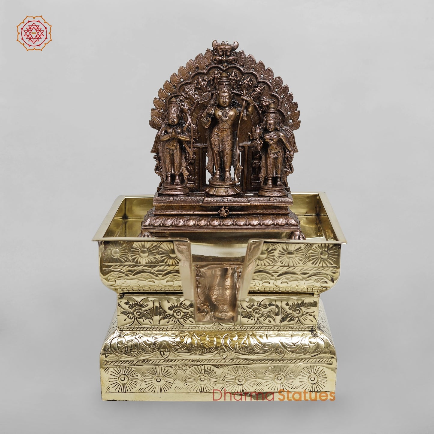 Brass Abhishekam Peeta Fine 12.5”