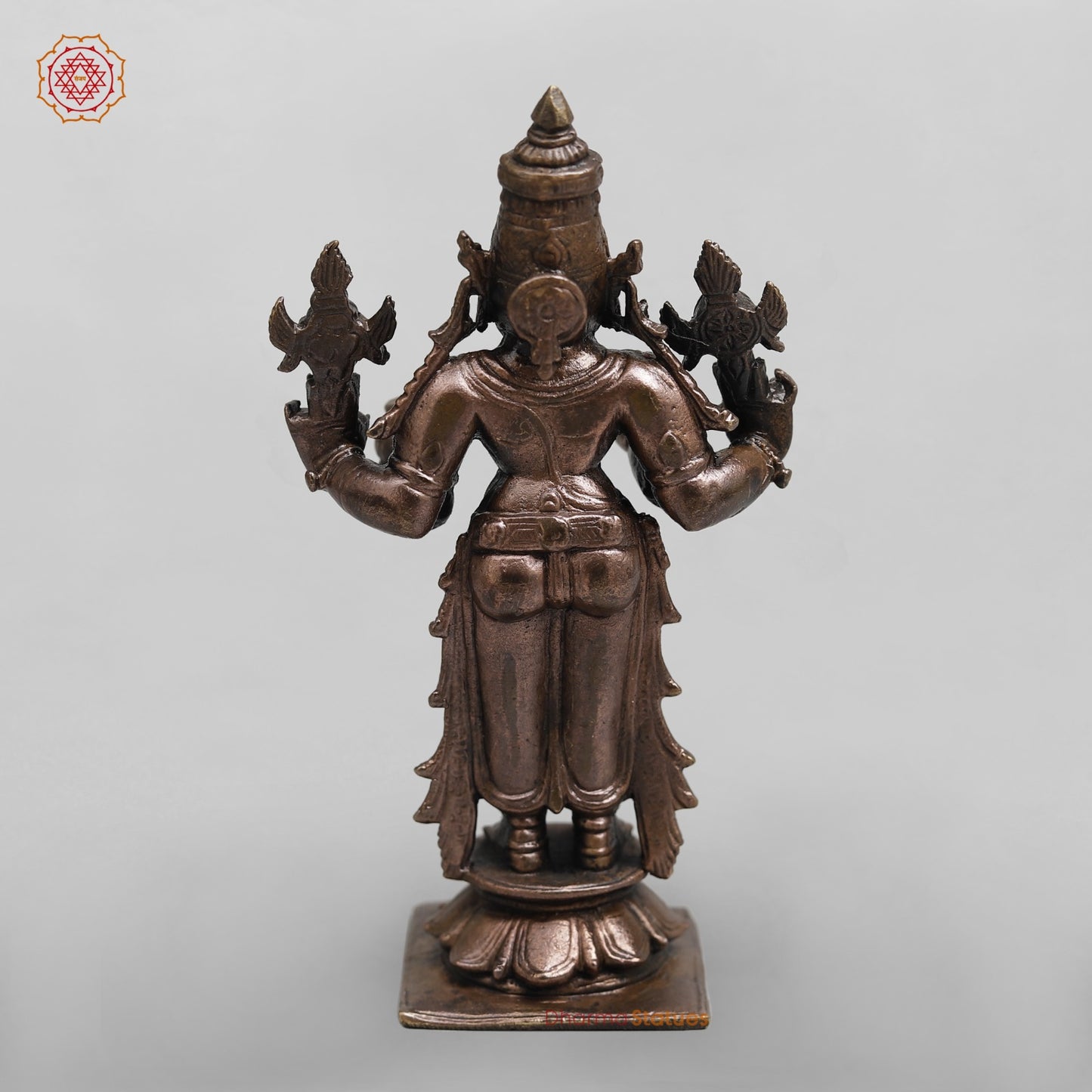 Copper Dhanwantri standing Fine 4.5”