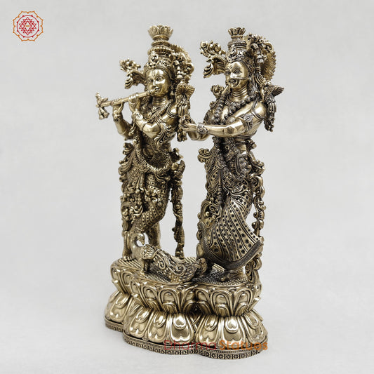 Brass Radha krishna Fine 9.5”