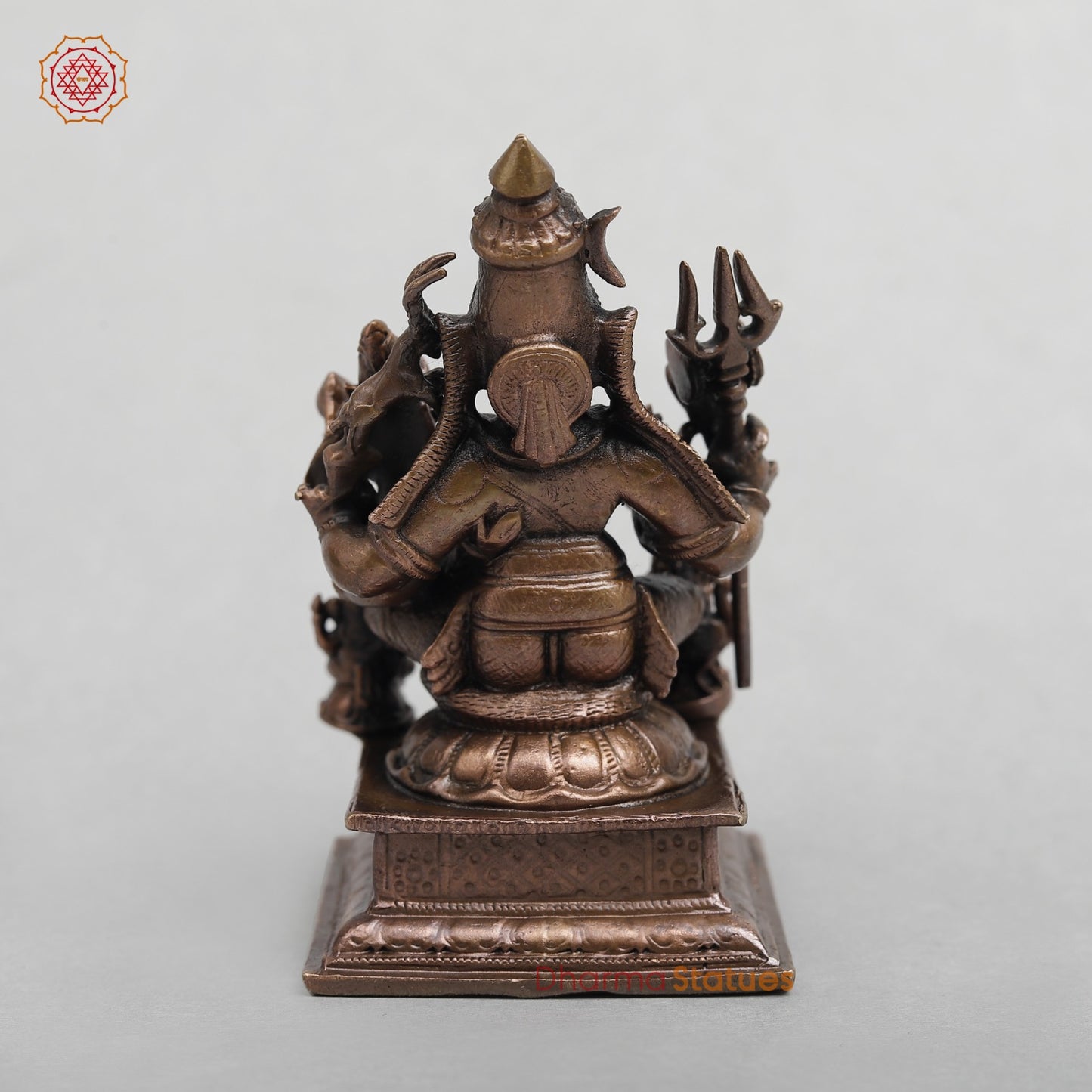 Copper Shiva Family Seated fine 3.5”