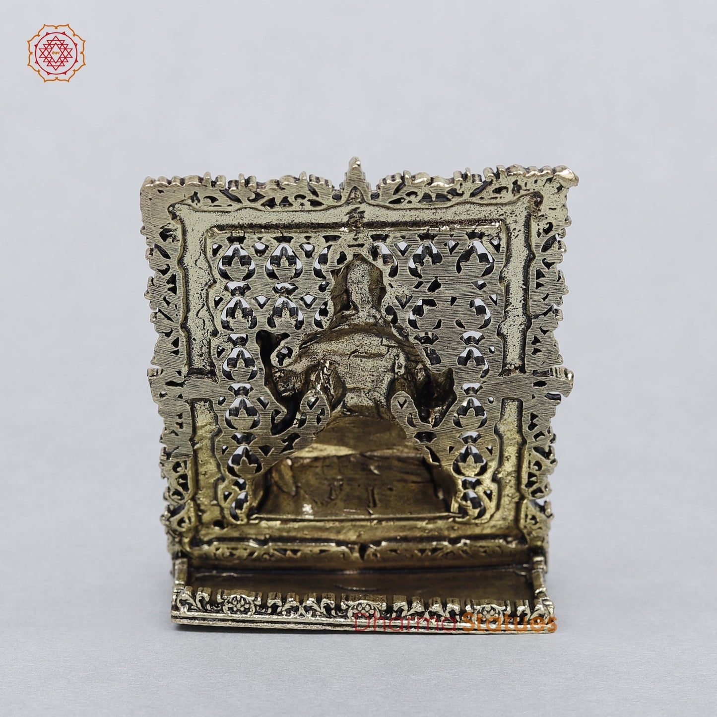 Brass Shiva Seated Frame Fine 3” (suitable for Car Dashboard)