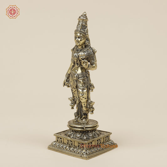 Brass Parwati standing Fine 6”