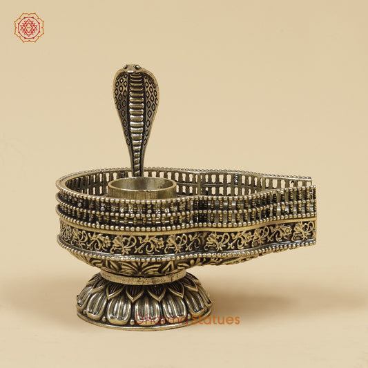 Brass Jaldhari with Snake fine 4”