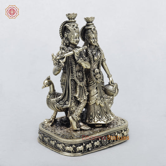 Brass Radha Krishna Fine 4.5"