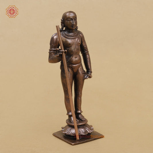 Copper Palani Murugan Karthikeya Idol (Dhandayuthapani Swamy) 5”