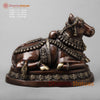 Brass Nandi Seated Fine, Rich Brown Finish 22”