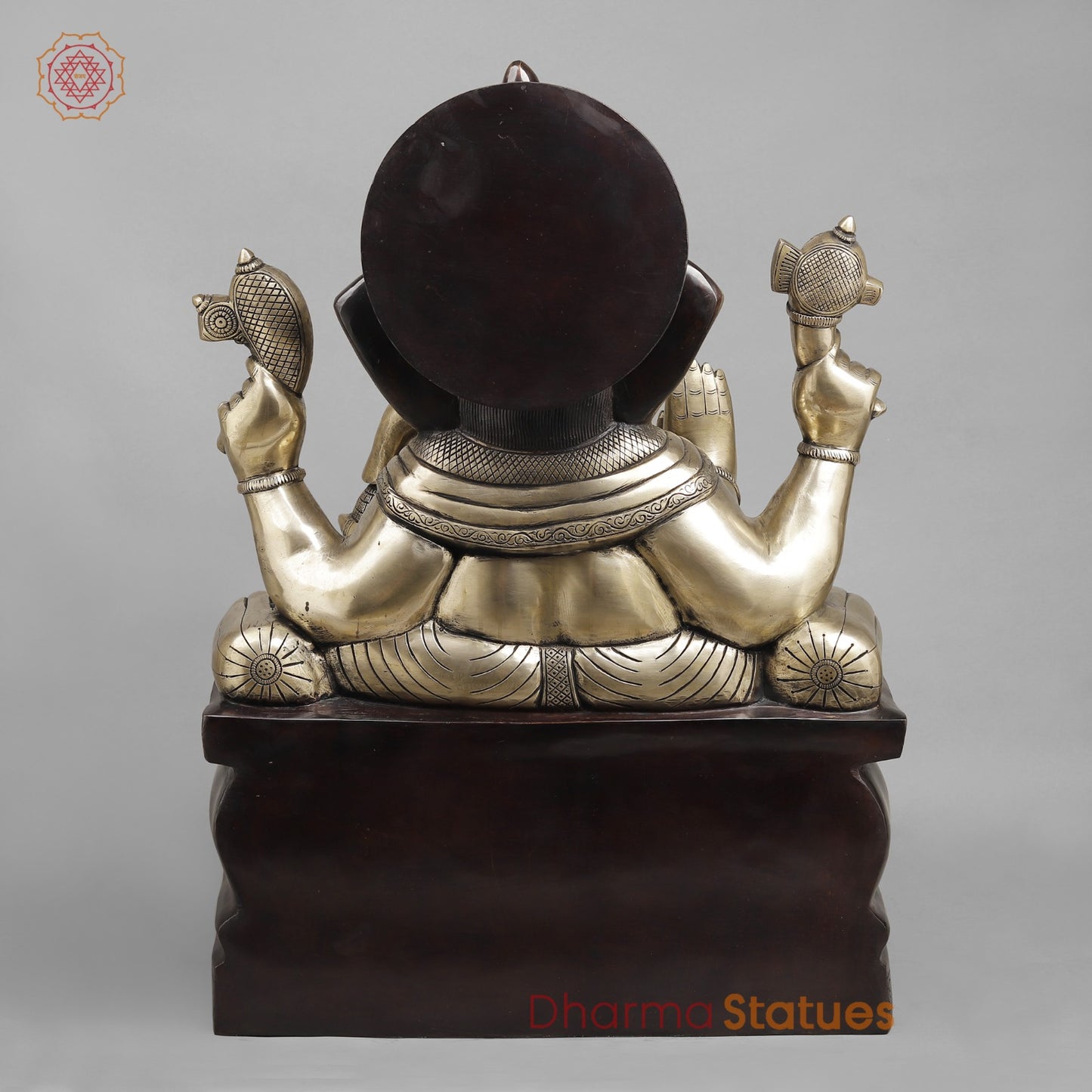 Majestic Lord Ganesha Brass Idol – A Symbol of Wisdom, Success & New Beginnings 24.5”