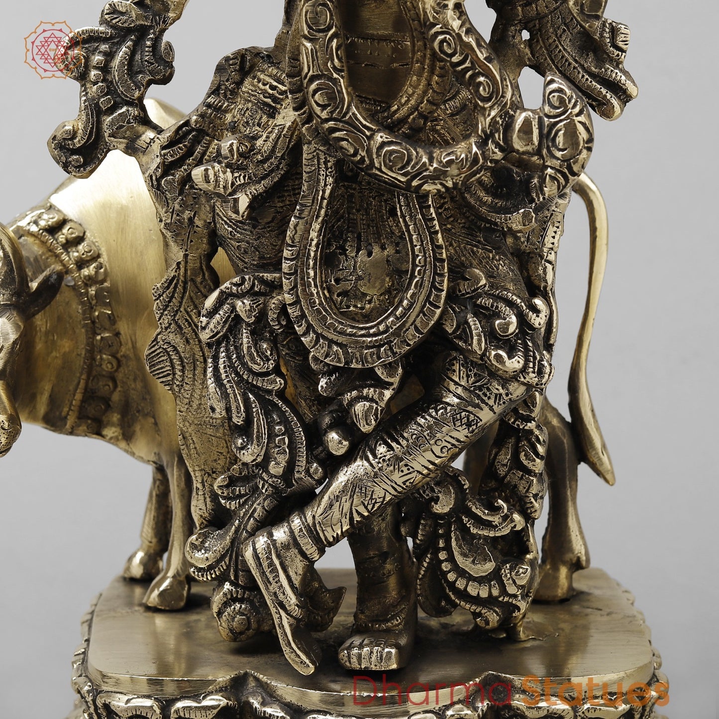 Brass Cow krishna Fine, Smooth finish 17”