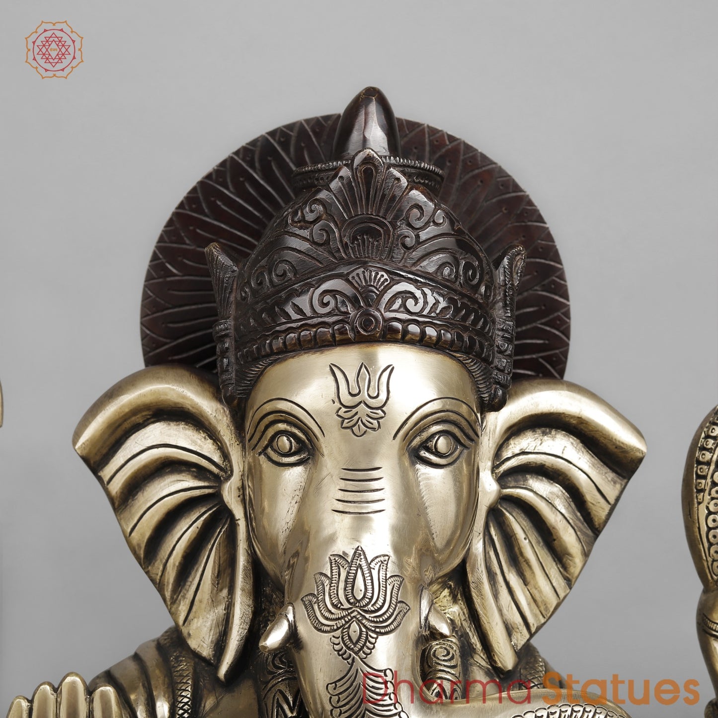 Majestic Lord Ganesha Brass Idol – A Symbol of Wisdom, Success & New Beginnings 24.5”