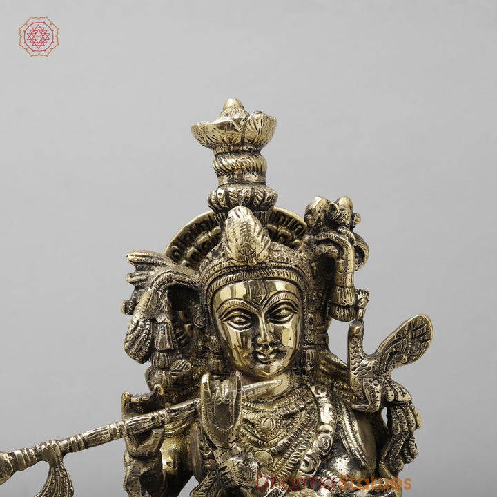 Brass Cow krishna Fine, Smooth finish 17”