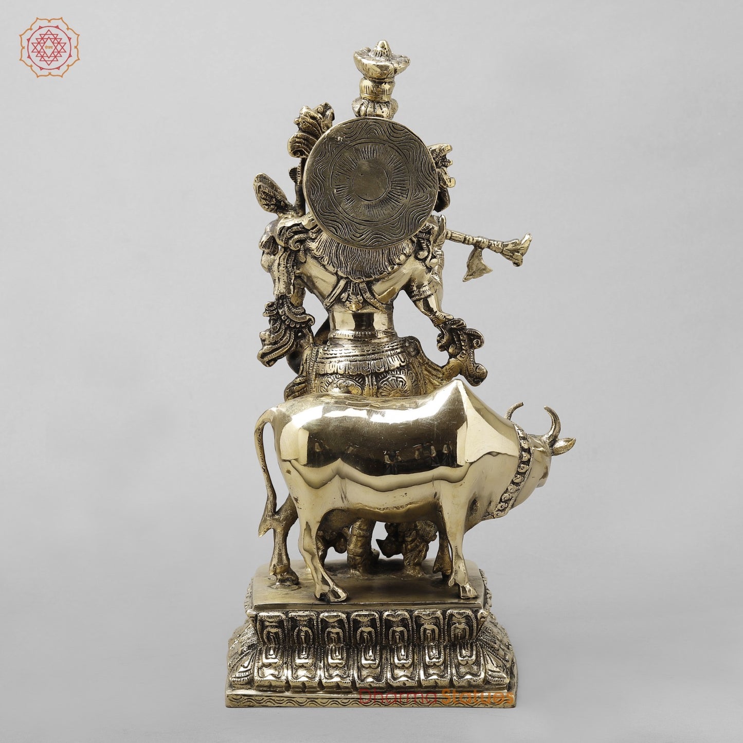 Brass Cow krishna Fine, Smooth finish 17”