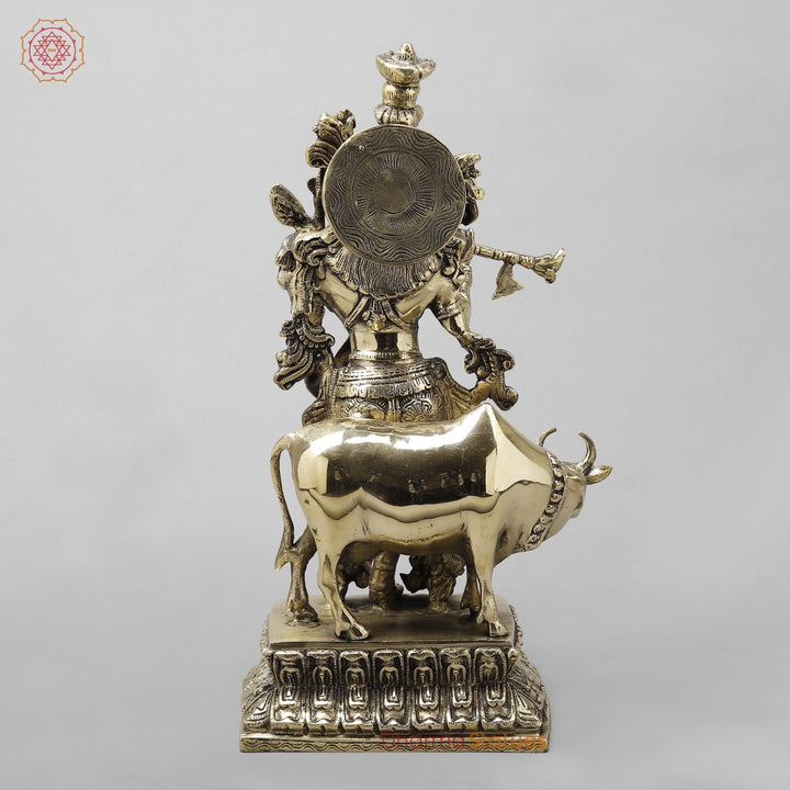 Brass Cow krishna Fine, Smooth finish 17”