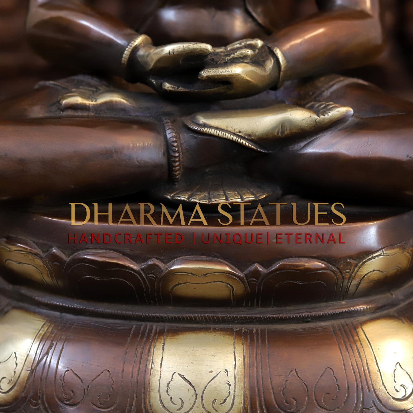 Brass Hanuman Seated, Copper & Gold Finish, 16"