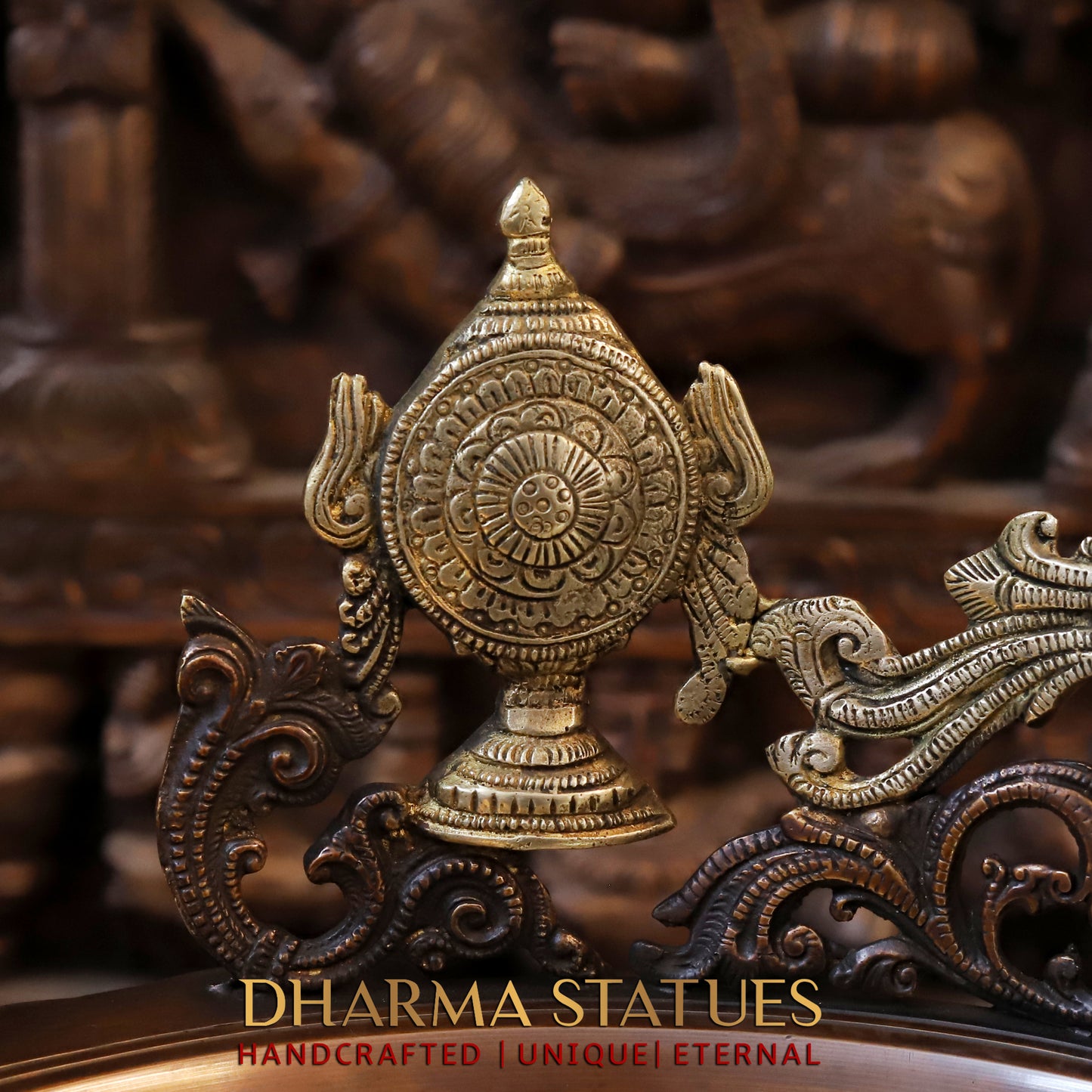 Brass Urli with Tirupati balaji with vishnu dashavtars, Copper & Golden Finish, 17"