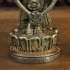 Brass Balaji Standing On Lotus base, Smooth Finish 16"