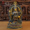 Brass Kaali Statue, Antique & Golden Finish, 23"