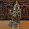 Brass Kaali Statue, Antique & Golden Finish, 23"