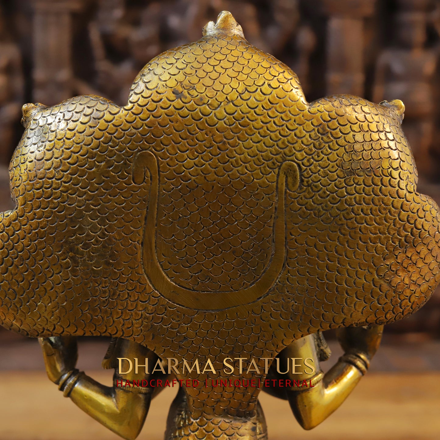 Brass Patanjali, Fine Golden Finish, 15.5"
