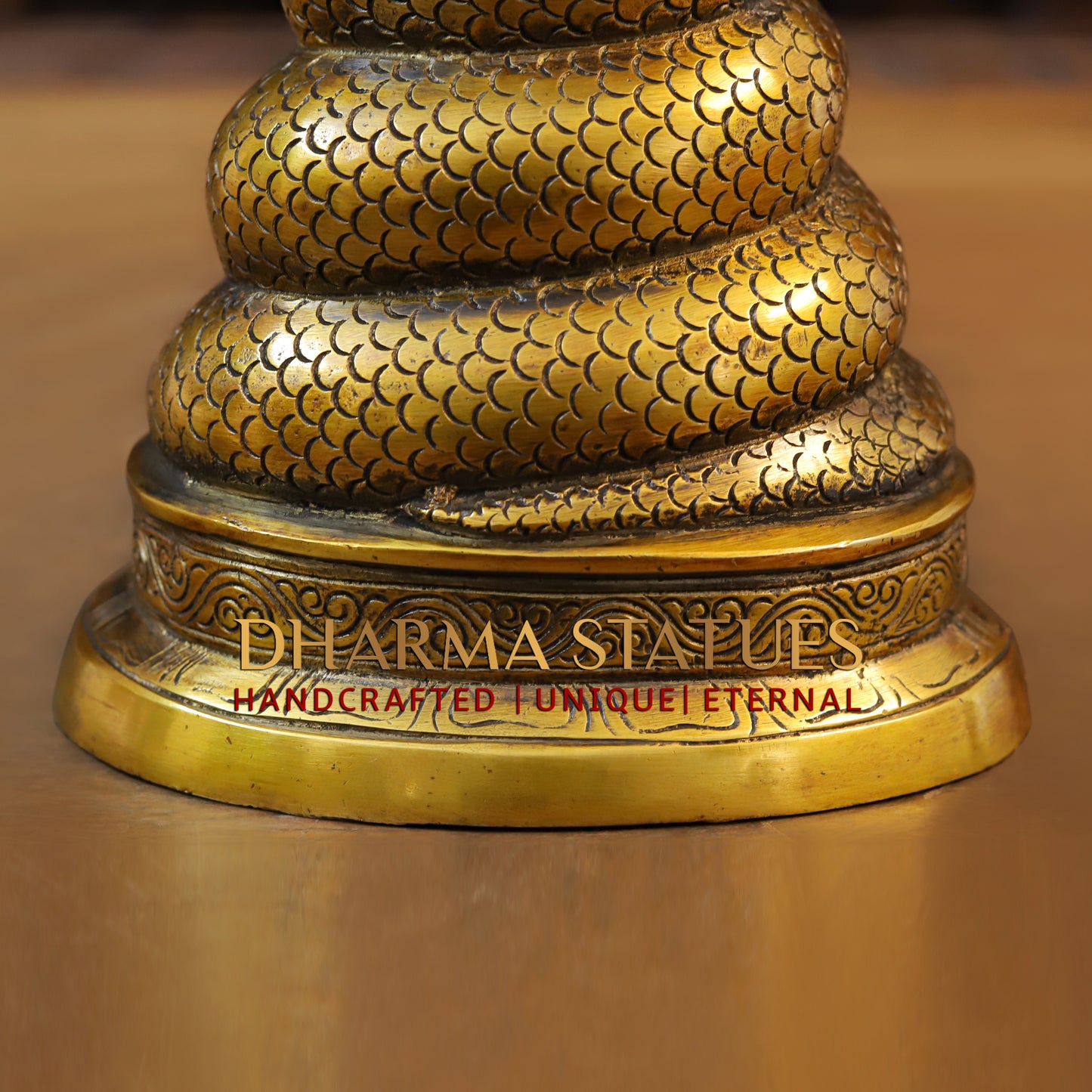 Brass Patanjali, Fine Golden Finish, 15.5"