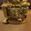 Brass Laxmi Sitting Statue Super Fine Quality, Golden Black finish 24.5"