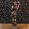 Brass Mirror Lady Standing  40"(copper & Gold)