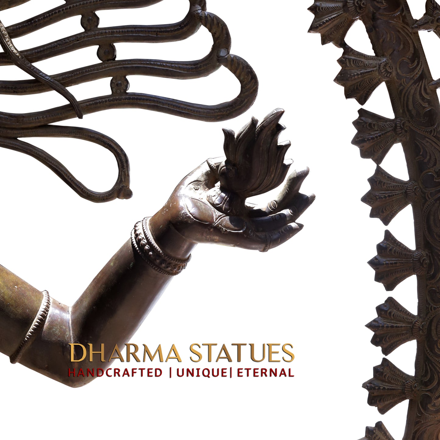 Brass Nataraja, Copper Finish, 76.5"