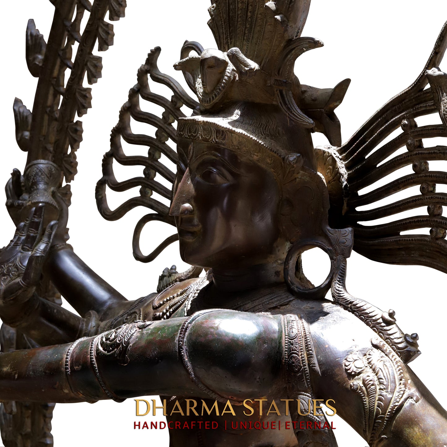 Brass Nataraja, Copper Finish, 76.5"