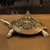 Brass Shriyantra Tortoise (Goddess Luxmi ) - Golden Finish