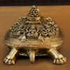 Brass Shriyantra Tortoise (Goddess Luxmi ) - Golden Finish