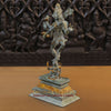 Brass Natraj Statue, Lord Shiva as Nataraja, 18" side view