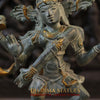 Brass Natraj Idol, A Symphony of Movement,Green Patina Finish with Golden Hues, 18"