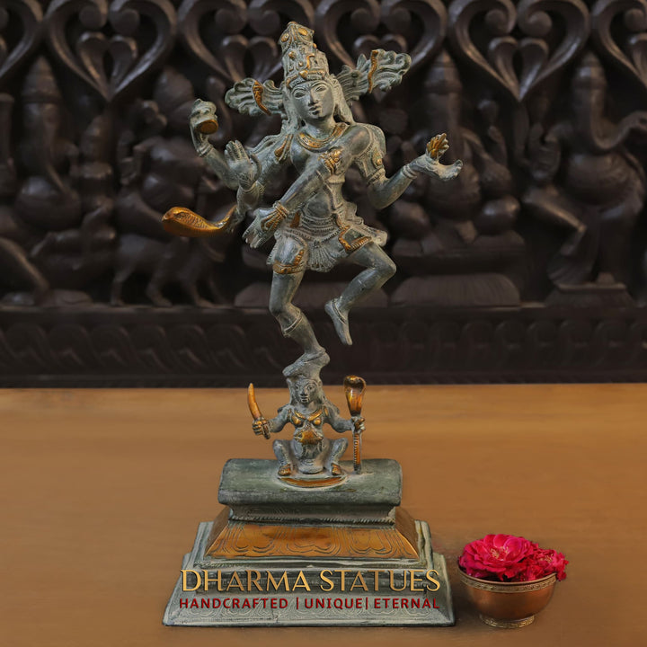 Brass Natraj, The King of Dance Lord Shiva as Nataraja. 18"