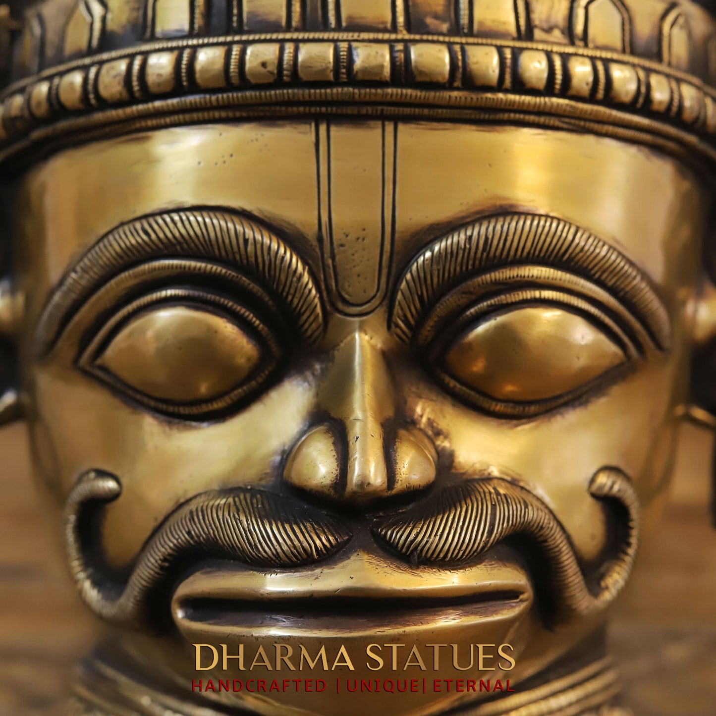Brass Hanuman Statue, 14"