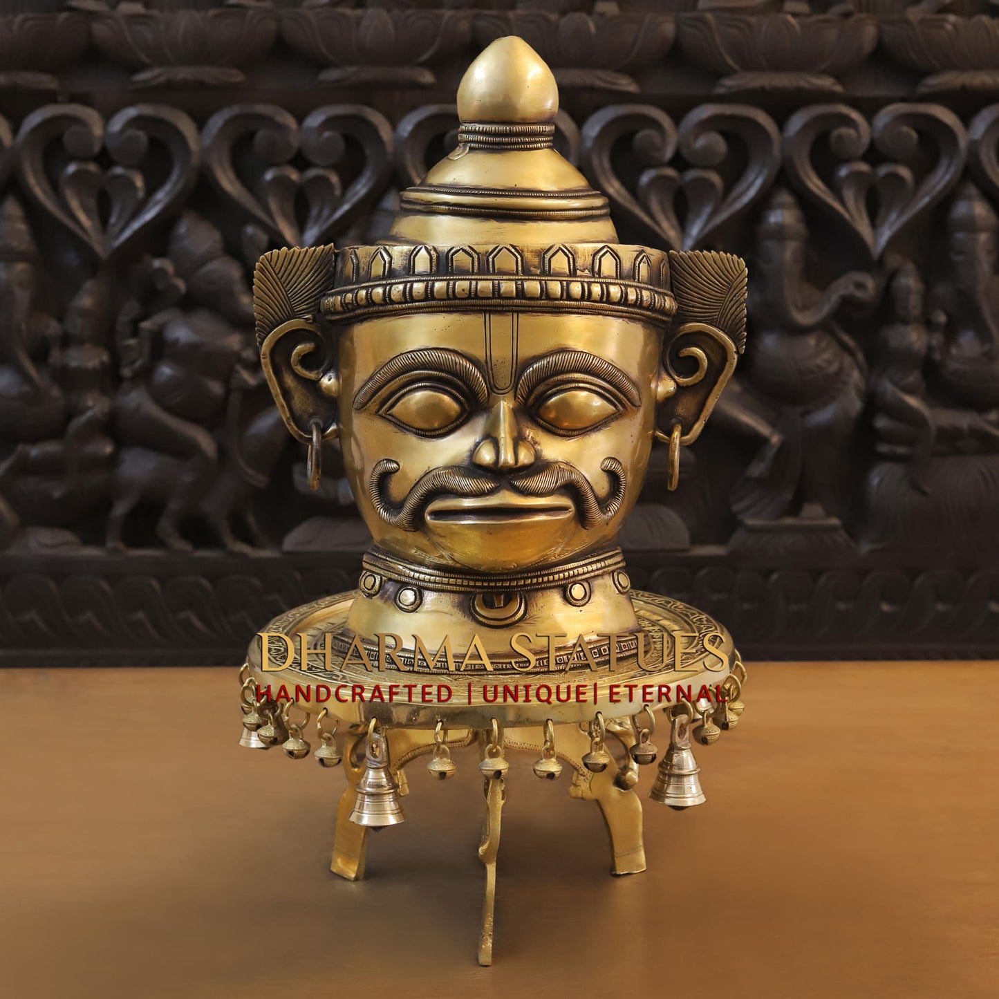 Brass Hanuman Statue, 14"