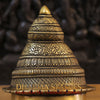 Brass Parvati Head Idol, Golden Fine Work 14"