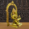 Mariamman Brass Statue, Goddess Mariamman Sitting on a Throne 27"