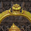 Mariamman Brass Statue, Goddess Mariamman Sitting on a Throne 27"