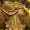 Brass Green Patina Goddess Durga Statue, Divine Resilience, 25"