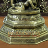 Brass Natraj Statue,  The Celestial Dancer in Gleaming Brass, Black & Golden Finish, 29"