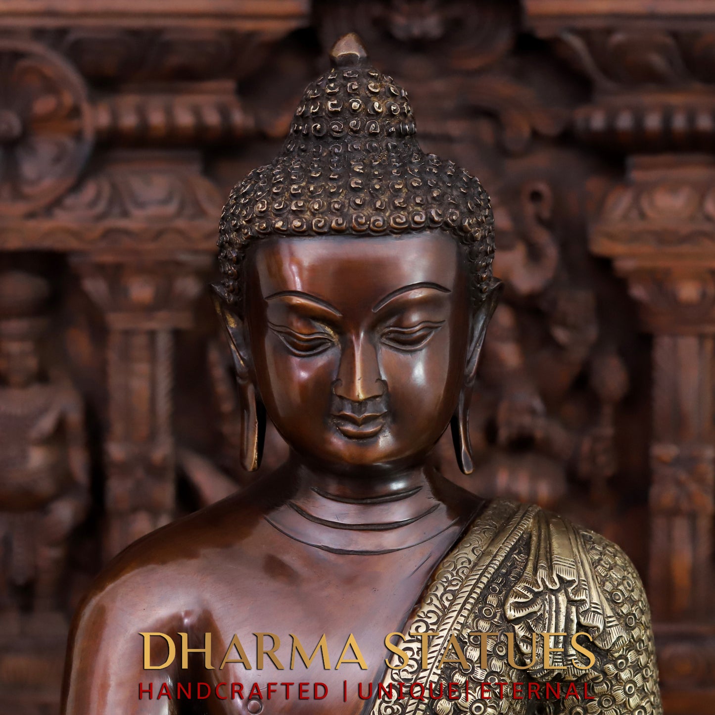 Brass Buddha, Copper Finish, 22"