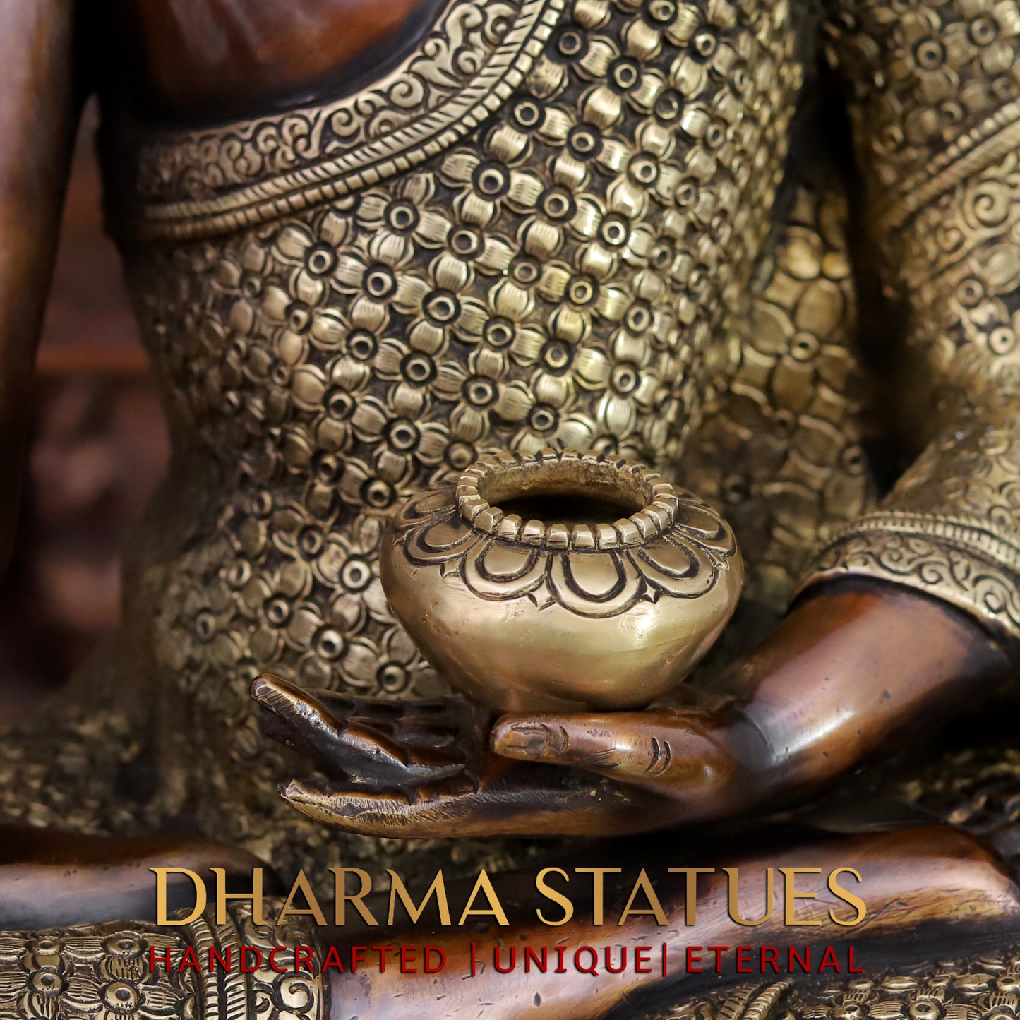 Brass Buddha, Copper Finish, 22"