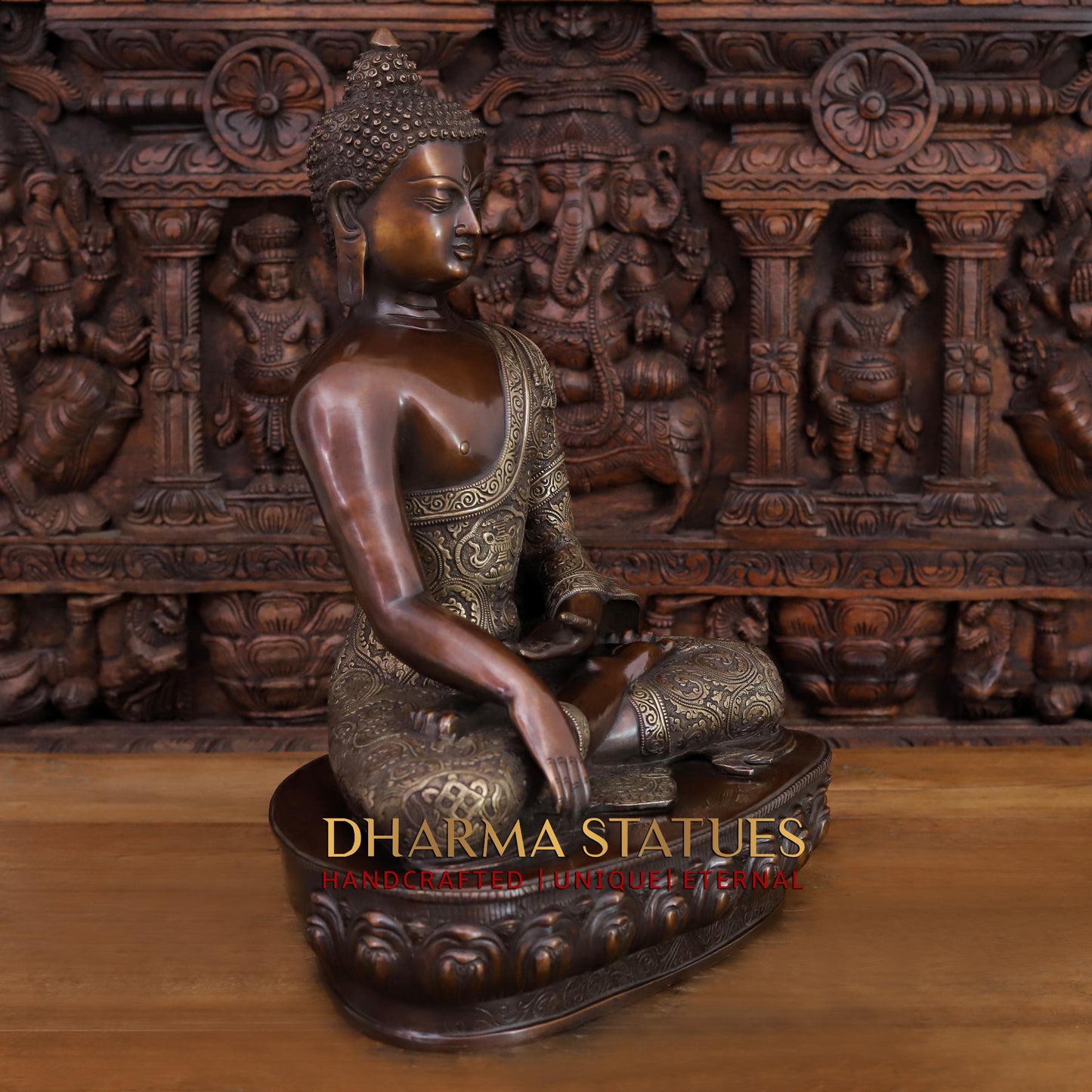 Brass Buddha, Copper Finish, 22"