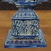 Brass Natraj Statue, The Cosmic Dancer in Striking Blue Patina, 28"