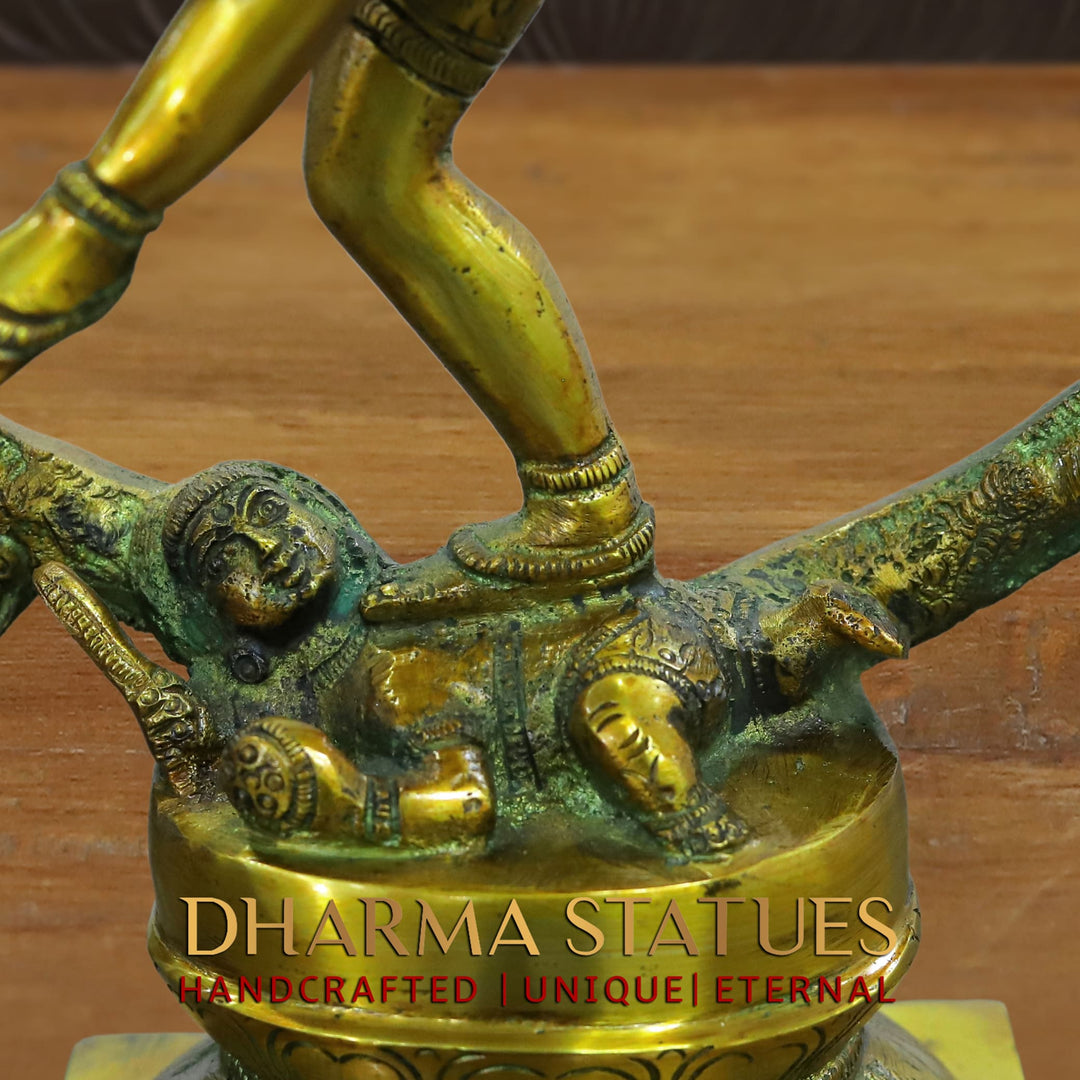 Brass Natraj, Nataraja is a Depiction of the Hindu God Shiva as a Divine Dancer. 15"